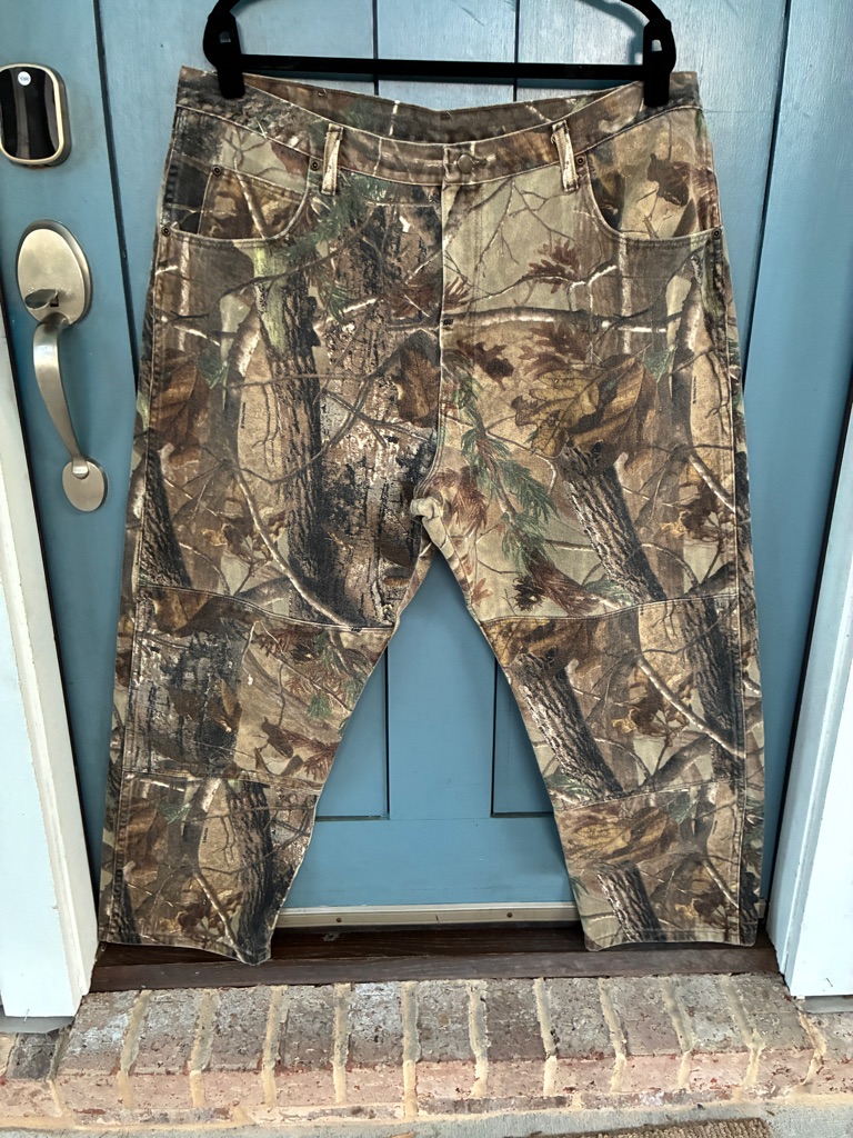 Wrangler Men's Camo Jeans 42x30 Realtree Outdoors Hunting Camping Workwear